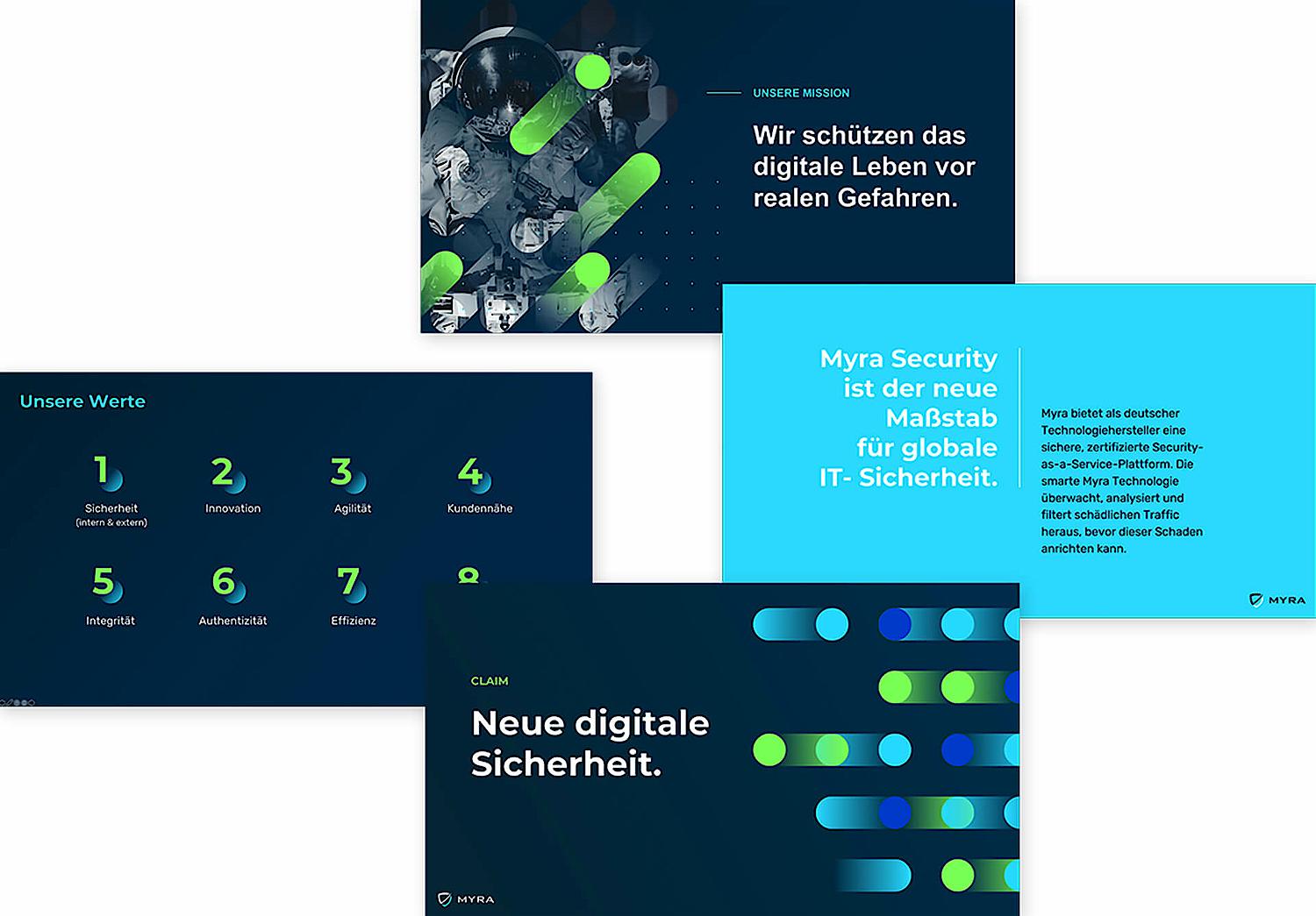Slides im neuen Corporate Design für moderne Präsentationen in PowerPoint